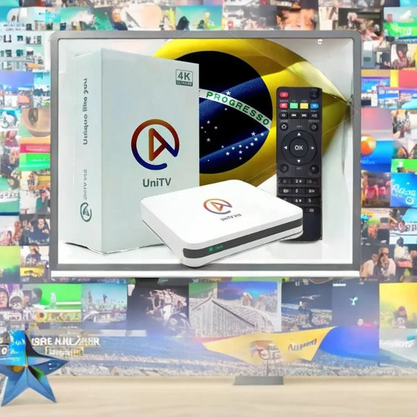 UNITV V10: Aparelho Conversor de Smart TV Box com Android 11 - Acesso Simplificado a Filmes, Séries, Desenhos e Canais Abertos em um Único Lugar