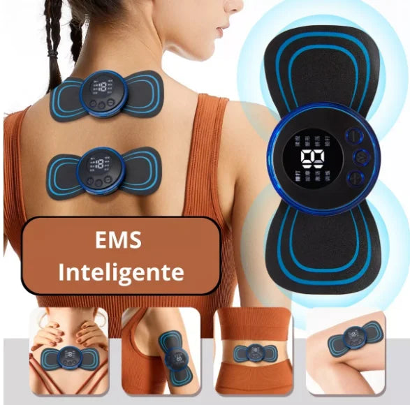 Mini Massajador Portátil de Estimulação Elétrica EMS para Alívio da Dor Muscular Cervical